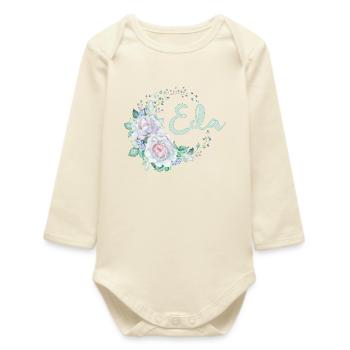 Für Eda - Baby Organic Langarmbody - Natur - Vorne
