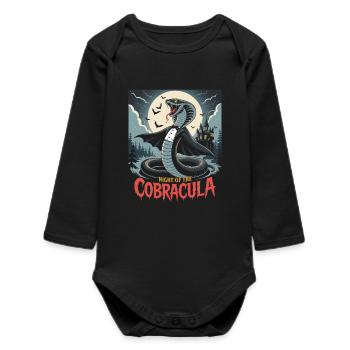 La Nuit du Cobra - Vampire Design - Body bébé manches longues biologique - noir - Devant