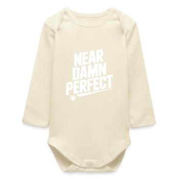 Near Damn Perfect - Baby Organic Long-Sleeved Bodysuit - soft Ecru - Front