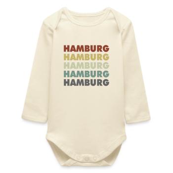 Hambourg - Cité hanséatique - Allemagne - Allemagne - Body bébé manches longues biologique - écru doux - Devant