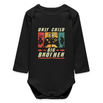 Big Brother Level Load Only Child Level Complete - Baby Organic Langarmbody - Schwarz - Vorne