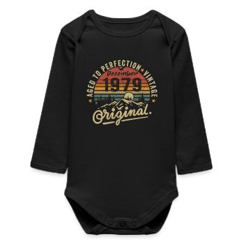 Legenden wurden im Dezember 1979 - Baby Organic Langarmbody - Schwarz - Vorne