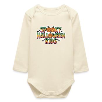 Spooky Halloween Kids - Baby Organic Langarmbody - Natur - Vorne
