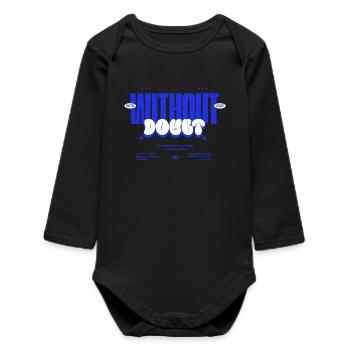 WITHOUT DOUBT – You Can Do More Design - Baby Organic Langarmbody - Schwarz - Vorne