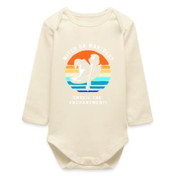 Halloween Gender Reveal - Baby Organic Langarmbody - Natur - Vorne