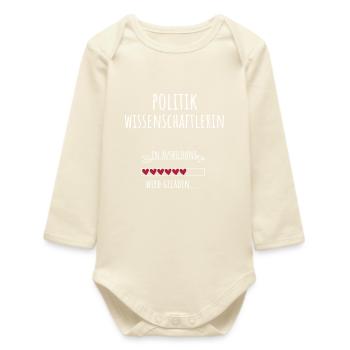 Political Scientist Political Science - Baby Organic Long-Sleeved Bodysuit - soft Ecru - Front