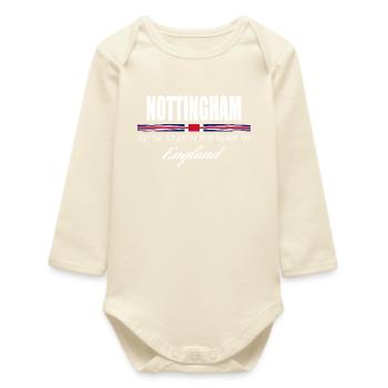 Nottingham - Baby Organic Long-Sleeved Bodysuit - soft Ecru - Front