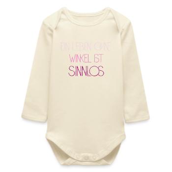 Math Nerd Students University Professor Mathematics - Baby Organic Long-Sleeved Bodysuit - soft Ecru - Front