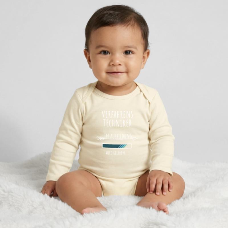 Process Engineer Studies Profession Training Baby Organic Long-Sleeved Bodysuit
