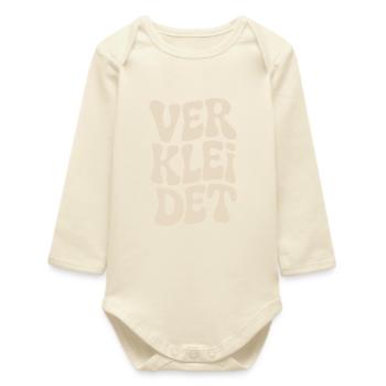 Disguised costume disguise carnival carnival - Baby Organic Long-Sleeved Bodysuit - soft Ecru - Front
