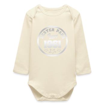 1961 - Baby Organic Long-Sleeved Bodysuit - soft Ecru - Front