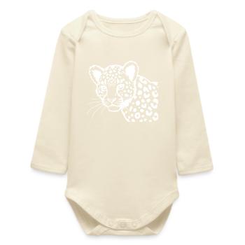 Leopard - Baby Organic Langarmbody - Natur - Vorne