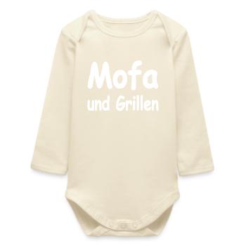 Moped - Baby Organic Long-Sleeved Bodysuit - soft Ecru - Front