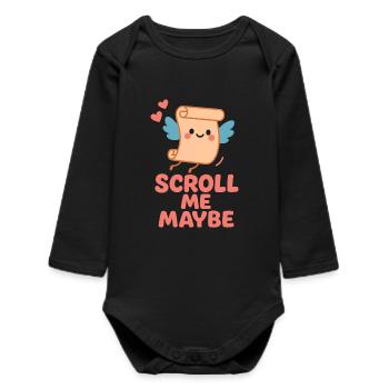 Ancient Love Mythology Romance Vintage - Baby Organic Long-Sleeved Bodysuit - black - Front