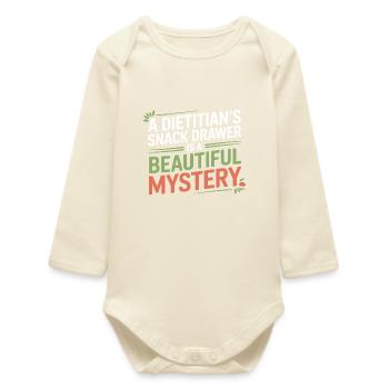 Professioneller registrierter Ernährungsberater spezialisiert - Baby Organic Langarmbody - Natur - Vorne