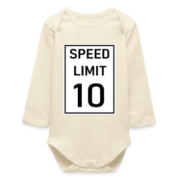 Geschwindigkeit - Baby Organic Langarmbody - Natur - Vorne