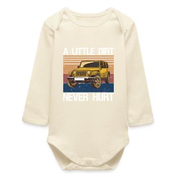 SUV tout-terrain UTV Dad Off-Road Racing - Body bébé manches longues biologique - écru doux - Devant