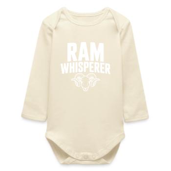 Ram-Flüsterer - Baby Organic Langarmbody - Natur - Vorne