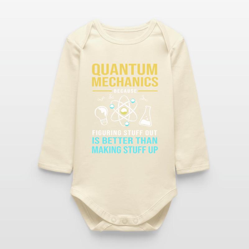 Physique quantique Mécanique quantique Saut quantique Body bébé manches longues biologique
