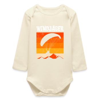 Paraglider WINDJÄGER Funny - Baby Organic Long-Sleeved Bodysuit - soft Ecru - Front