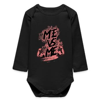 Moi VS Moi - Body bébé manches longues biologique - noir - Devant