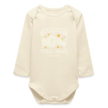Die Besten Väter Werden Zum Opa Befördert I Geburt - Baby Organic Langarmbody - Natur - Vorne