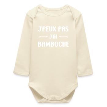 I can't, I messed up - Baby Organic Long-Sleeved Bodysuit - soft Ecru - Front