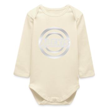 Gift for Alexis - Baby Organic Long-Sleeved Bodysuit - soft Ecru - Front