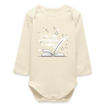 Poetry Slam Tintenspiration Slam-poesie - Baby Organic Langarmbody - Natur - Vorne