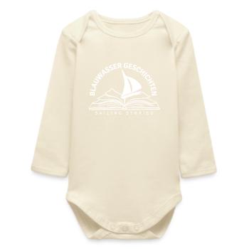 Blauwassergeschichten Logo - Baby Organic Langarmbody - Natur - Vorne