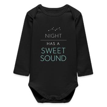 Nachtbootfahren Mit - Baby Organic Langarmbody - Schwarz - Vorne