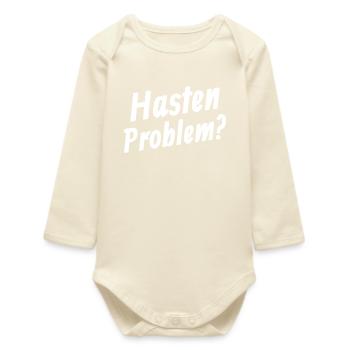 Hasten Problem - Baby Organic Langarmbody - Natur - Vorne
