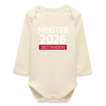 Champion 2026 - Baby Organic Long-Sleeved Bodysuit - soft Ecru - Front