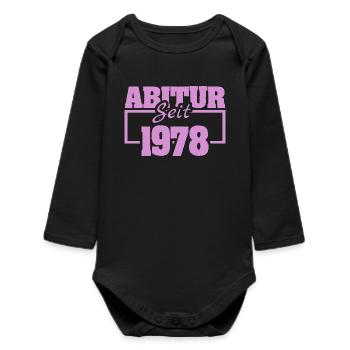 1978 - Body bébé manches longues biologique - noir - Devant