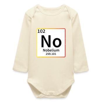 Pas de tableau périodique de chimie - Body bébé manches longues biologique - écru doux - Devant