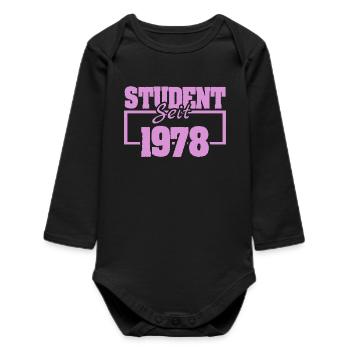 1978 1978 - Baby Organic Long-Sleeved Bodysuit - black - Front