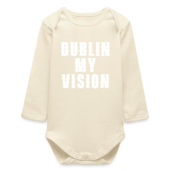 Dublin : Ma vision Saint Patrick - Body bébé manches longues biologique - écru doux - Devant