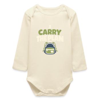 Planificateur d’urgence pour la Provision Familiale - Body bébé manches longues biologique - écru doux - Devant