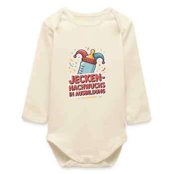 Jecken Enfant en formation Bébé de Carnaval - Body bébé manches longues biologique - écru doux - Devant