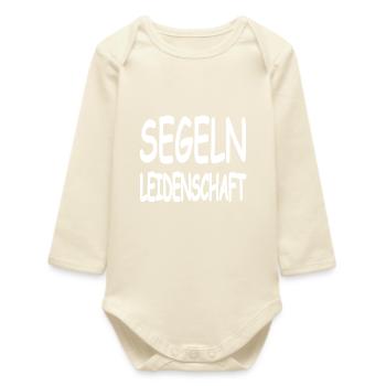 Sail - Baby Organic Long-Sleeved Bodysuit - soft Ecru - Front