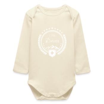 i like DAVOS - Skisportort - Baby Organic Langarmbody - Natur - Vorne