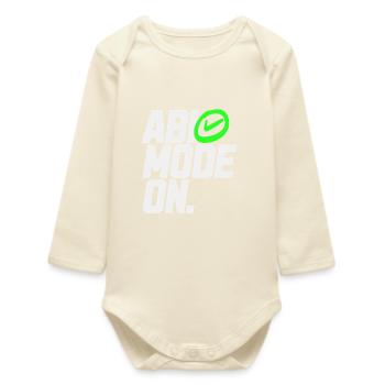 MODE ABI ACTIVÉ - Body bébé manches longues biologique - écru doux - Devant