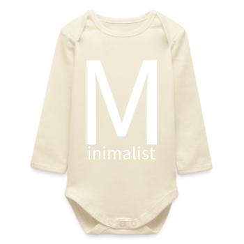 Minimlaist – radically minimal thought - Baby Organic Long-Sleeved Bodysuit - soft Ecru - Front