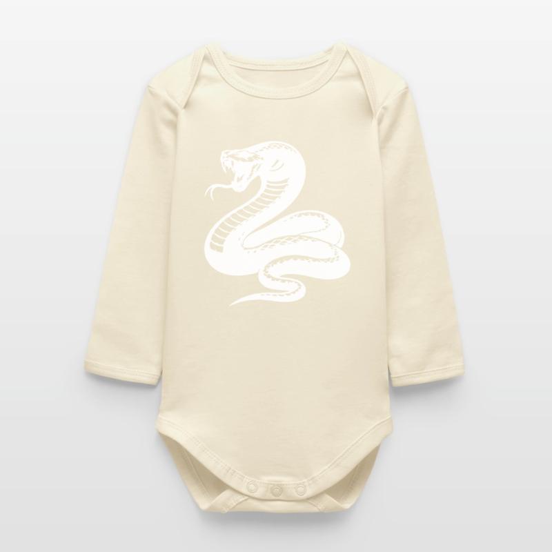 Silhouette du python serpent Body bébé manches longues biologique