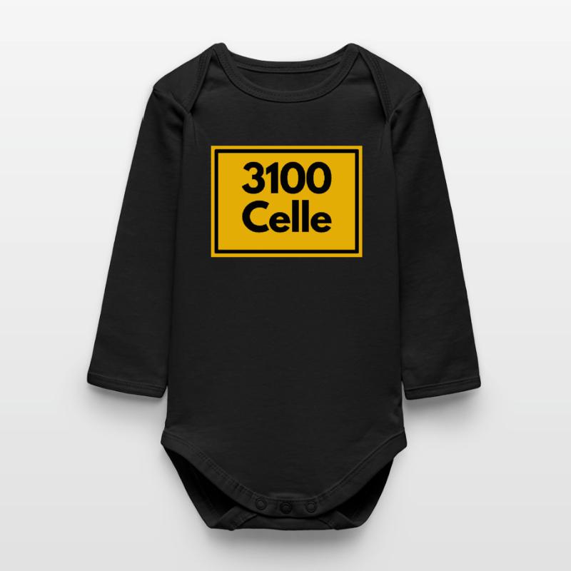 OLD POSTCODE POSTCODE RETRO 3100 CELLE Baby Organic Long-Sleeved Bodysuit