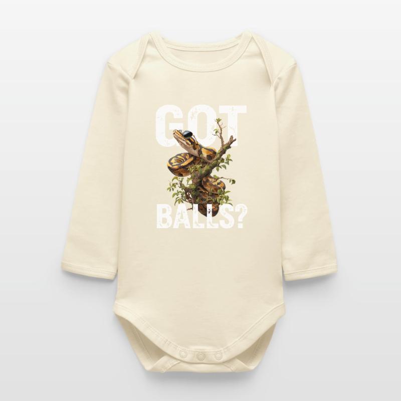 King Python Snakes Lover Terrarium Python Baby Organic Long-Sleeved Bodysuit