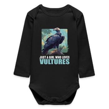 Vautour - Body bébé manches longues biologique - noir - Devant