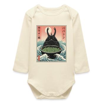 Kawaii Mistkäfer - Baby Organic Langarmbody - Natur - Vorne