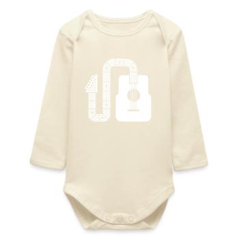 Minimalistische Akustikgitarre mit abstrakter Form - Baby Organic Langarmbody - Natur - Vorne