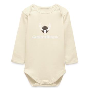 Härzbluetgraubünden - Body bébé manches longues biologique - écru doux - Devant